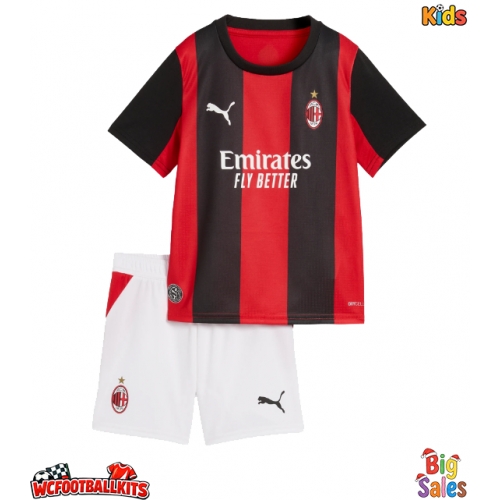 AC Milan Fikayo Tomori #23 Replica Home Stadium Kit for Kids 2026-27 Short Sleeve (+ pants)